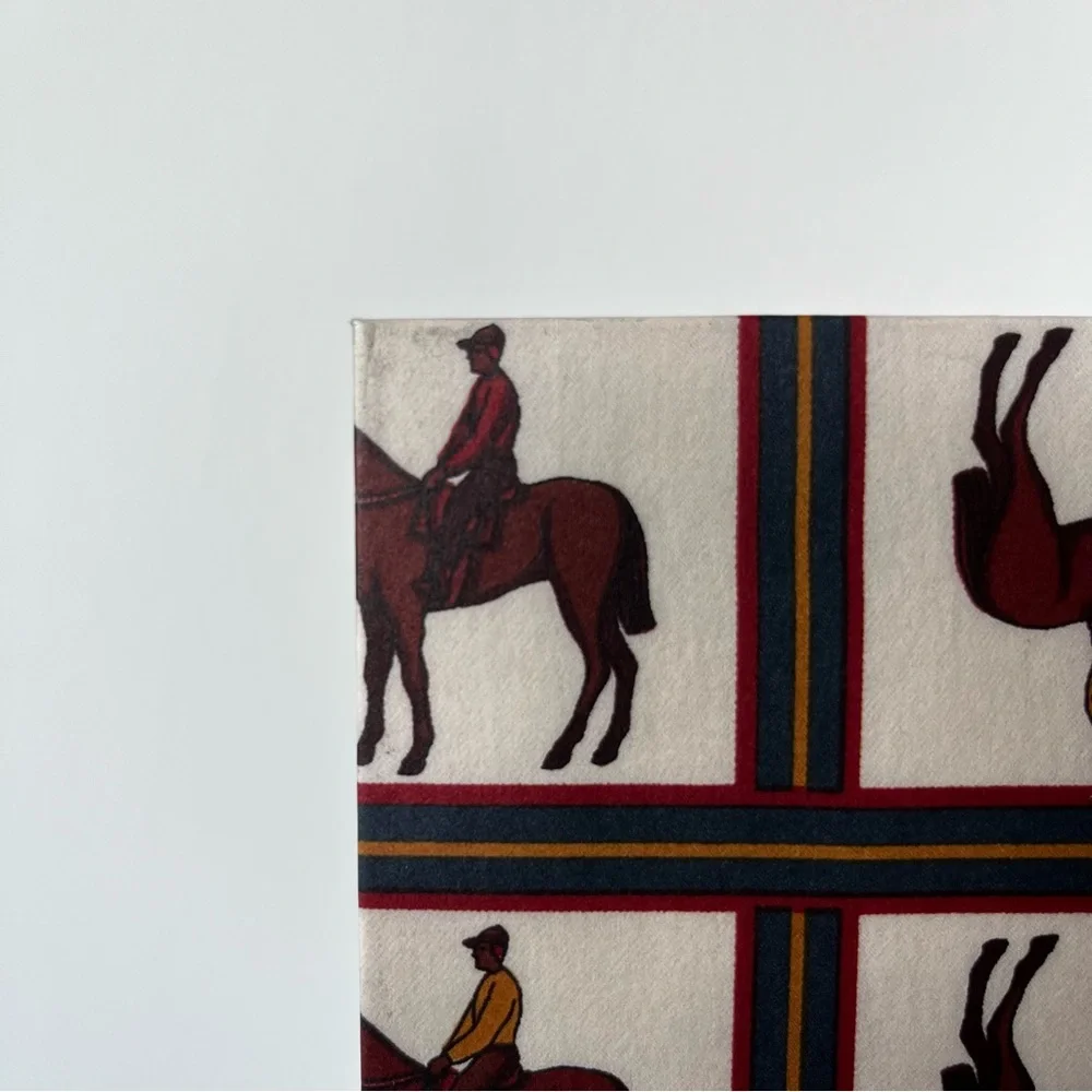 Gucci Boxed Stationery Hardcover Notebook 9 Cards 9 Envelopes Horse Equestrian